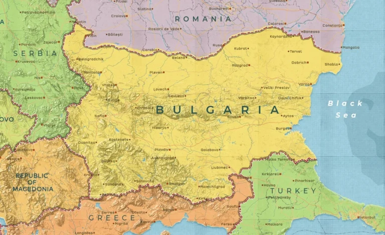карта болгарии
